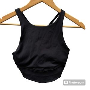 Lululemon Energy High Neck Sports Bra Black Size 8